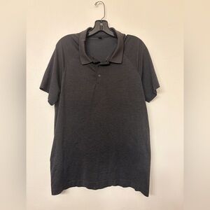 Lululemon Men's Black Polo Shirt- Large